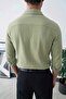 Men's Çağla Oversize Relaxed Fit Premium Summer Textured Long Sleeve Muslin Shirt - 2