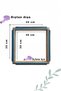 Lilac Floral 30X30 cm Combination Punch and Needle/Wire Wooden Hoop Suitable for All Embroidery (Gift with Case) - 3