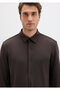 Black Brown Shirt Slim Fit / Slim Fit 0211908-70219 - 6