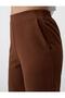 Bitter Brown High Waist Short Fabric Trousers - 5