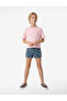 Cotton Short Sleeve Crew Neck Butterfly Print T-Shirt