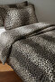 Leopard Single Duvet Cover Set with Elastic Sheet, Natural Healthy Cotton