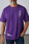 Men's Purple Believe Printed Oversize T-shirt