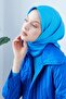 وشاح بلونين باللون الأزرق الداكن واللؤلؤي - 3