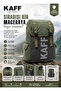 Khaki with Logo Unisex Crinkle Fabric Water Resistant Drawstring Travel Sports Outdoor School Backpack - 3