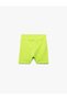 High Waist Slim Fit Interlock Sports Biker Leggings - 5