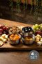 Set of 4 Silver Color Metal Snack Bowls, Sauce Bowls - 200 ml Presentation Bowl - 2