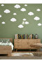 Minimalist Cloud Wall Sticker - 100 Pcs Mix,Wall Fashionable Decal