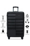 PP 3-piece luggage set High-quality Travel bag ( S,M,L) spinner wheels - 5
