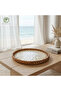 Cairo Handmade Rattan Tray 35 cm – Natural Wicker Presentation Tray, Bohemian Decorative Serving Tray - 7