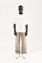 Men's Oversize Baggy Washed Jean Trousers Light Gray - 6