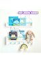 40 cm 2-Piece Mdf Montessori Shelf & Bookcase Blue