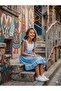 Girl's Gingham Patterned Woven Dress