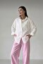 New Season Oversize Women's Linen Shirt - 3