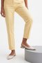 Women's Pointed Toe Front with Gold Detail Open Back Gold Painting Heel Ballerina Dufis Ecru - 2