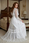 Luxury Bridal Robe – Lace Satin 2-Piece Set, Dowry and Honeymoon Engagement Dress - 2