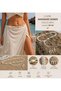 Makrome Hand Knitted Belt Natural Handmade Ecru with Waxed Cord and Wooden Beads 150 cm Belt