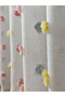 Colorful Cotton Textured Fringed 1/3 Dense Pleated Children's Room Tulle, Curtain, - 3