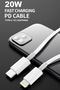 Type C To Lightning Data Ve Şarj Kablosu - 3