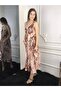 Women's Cinnamon Natural Bohemian Jumpsuit with Adjustable Straps - 4