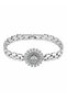 Xuping Women's Steel Big Zircon Stone Bracelet Non Tarnish Antiallergic Silver Color