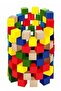 100 Pieces Wooden Colorful Montessori Unit Cubes Educational Concept Toy Cube Blocks - 6