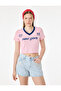 Regular Fit Mini Denim Shorts with Cotton Embroidery Detail - 2