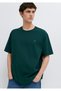 Seal Logo Embroidered Green T-Shirt Loose Fit / Comfortable Loose Cut 0613436-85173 - 2