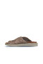 Gray Leather Women's Flip Flops Slipper 01Ws2809 - 5