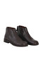 Brown Leather Women's Flat Boots 01Wf2000 - 2