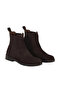 Brown Suede Women's Flat Boots 01Wf2001 - 2