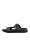 Navy Blue Nubuck Men's Flat Slippers 11t23345 - 3