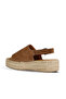 Tan Suede Women's Flat Sandals 14Ws72500 - 4