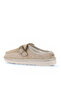 Beige Suede Women's Flat Slippers 05Wt104 - 4