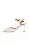 White Leather Women's Heeled Shoes 01Wa1403 - 4