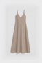 Mink Modal Blend Striped Women's Dress