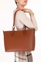 Women's Double Compartment Hand and Shoulder Bag Ald.6753 Tan