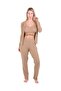Ribbed Crop 3lü Takımı Camel