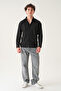 Men's Gray Baggy Comfortable Denim Cut Trousers - 5