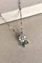 Silver Zircon Stone Daisy Model Stainless Steel Necklace
