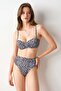 Angela High Leg Bikini - Zebra Print, Single Bottom, 239203 -D - 2