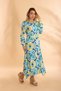 Viscon Shirt Dress Colorful Pattern Bnts-23023 - 5