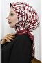 Digital Rayon Scarf 70302-12 Burgundy - 2