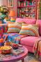 2-Piece Ds73 - Double-Sided Rectangular Throw Pillow Cover Set