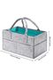 Foldable Diaper Caddy Organizer, Baby Storage Bag with Multiple Compartments - 4