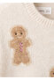 New Year's Print Knit Sweater - 7