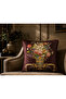Imported Silk Velvet Damask Pattern Burgundy Cushion Cover 43X43