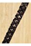 Brown Sequin Decorative Ribbon Width 1.5 cm 1 Meter