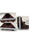 Zirve Plastic Leg Bed Base Leg Sofa - Sofa Leg Pouf-TV Unit Leg Single Piece 15 Cm Walnut Color - 5