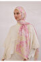 Summer Bloom Pattern Hemp Shawl Soft Pink